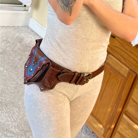 genuine leather. hip belt. utility belt. by naytures empire. - Picture 9 of 11